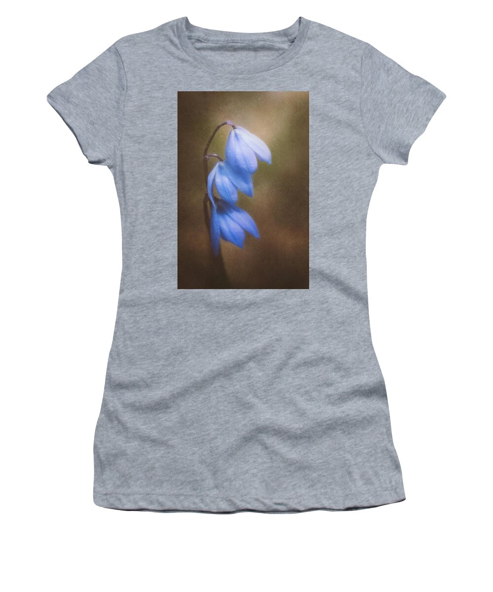 Landscape Women's T-Shirt featuring the photograph Trio of Spring Flowers by Scott Norris