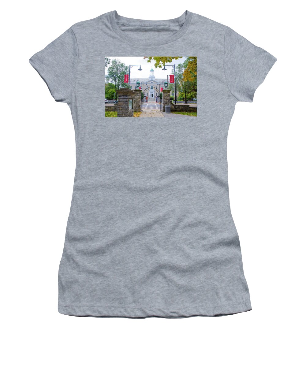 Trout Women's T-Shirt featuring the photograph Trout Gallery Dickinson College - Carlisle Pa by Bill Cannon
