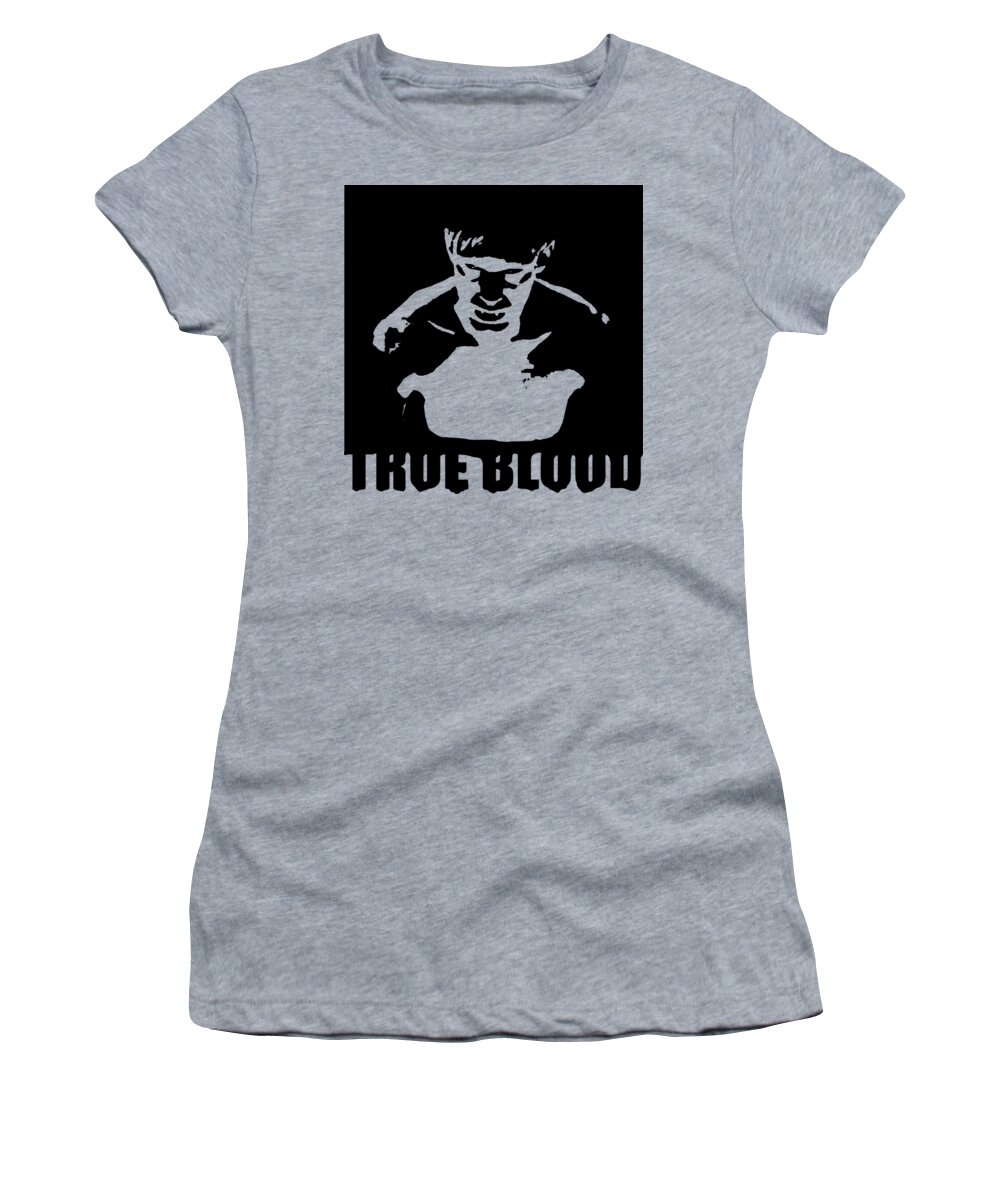 Sookie Stackhouse Women's T-Shirt featuring the digital art True Blood Eric Northman Vampire Stencil by Paul Telling
