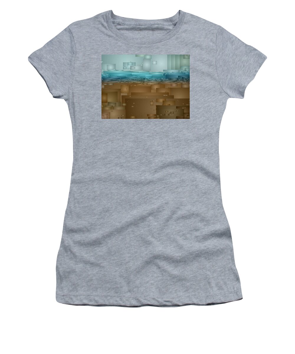Rafael Salazar Women's T-Shirt featuring the digital art Tsunami by Rafael Salazar