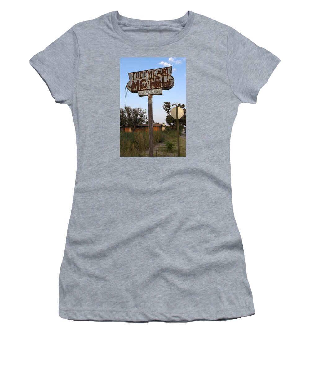 Motel Women's T-Shirt featuring the photograph Tucamcari Motel by Rick Pisio