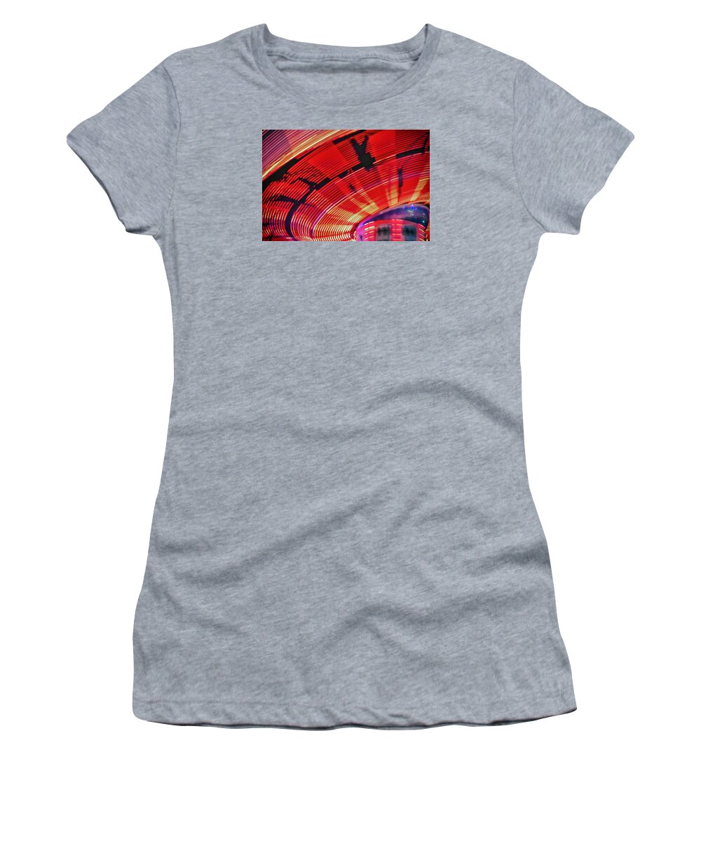 Amusement Women's T-Shirt featuring the photograph Tulare Fairgrounds by John Swartz
