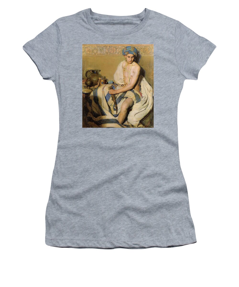 Gabriel Raya Morcillo Women's T-Shirt featuring the painting Turbaned Oriental by Gabriel Raya Morcillo