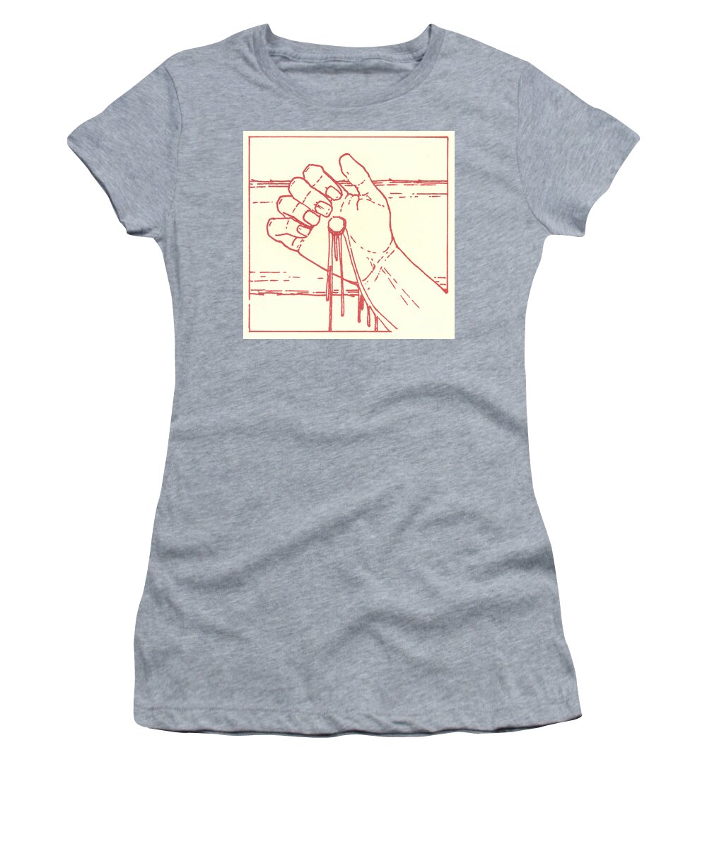  Women's T-Shirt featuring the drawing TWELFTH STATION- Jesus is raised upon the cross and dies by William Hart McNichols