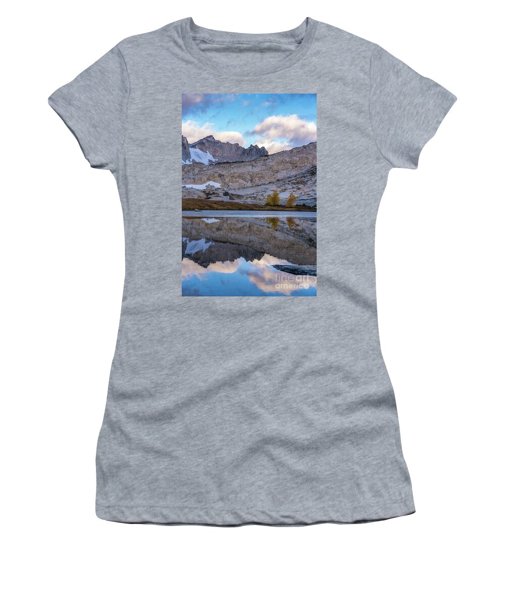 Enchantments Women's T-Shirt featuring the photograph Two Larches by Mike Reid