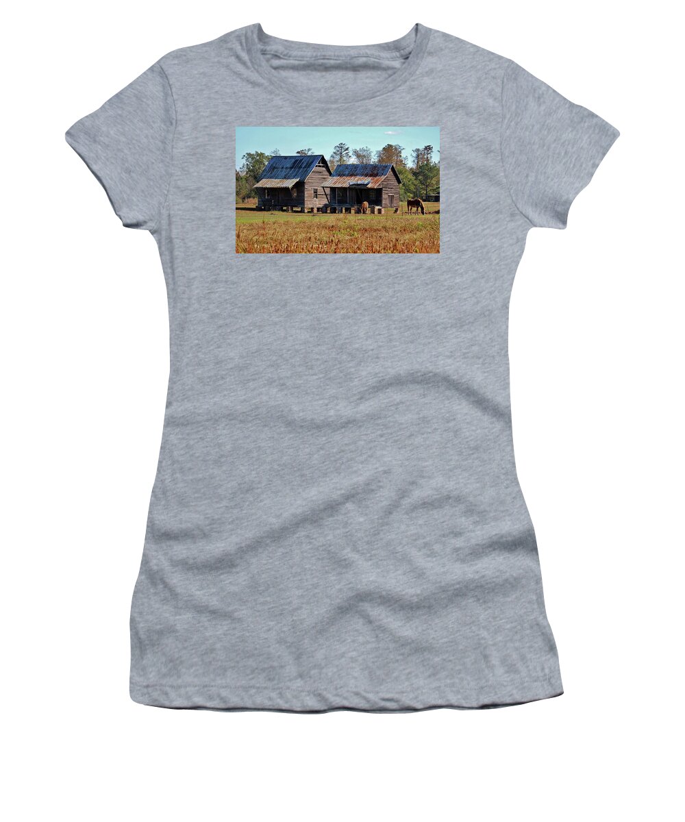 House Women's T-Shirt featuring the photograph Two Of Each by Cynthia Guinn
