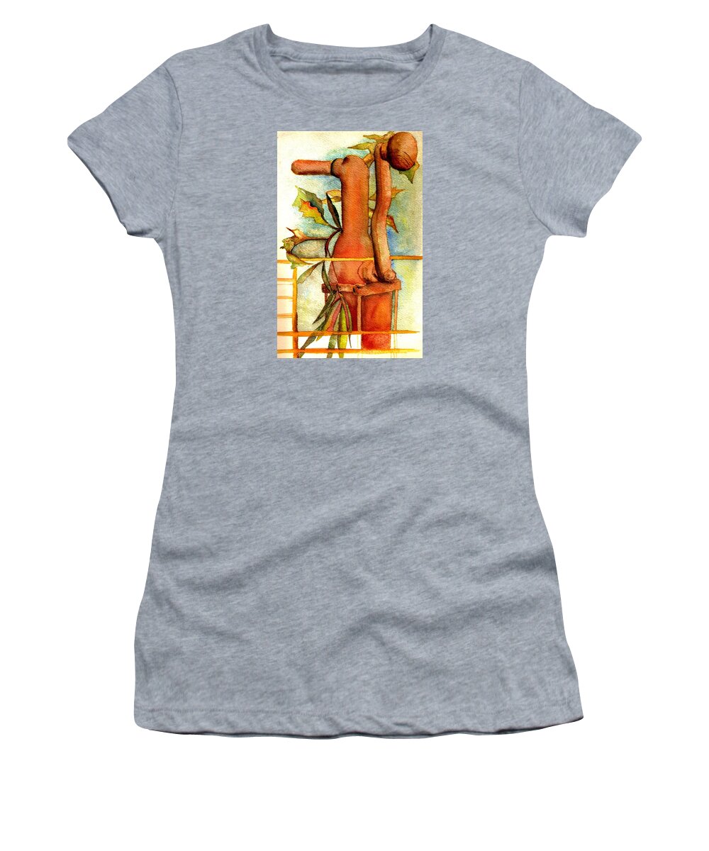 Watercolor Women's T-Shirt featuring the painting Unfinished Watercolor by Jim Harris