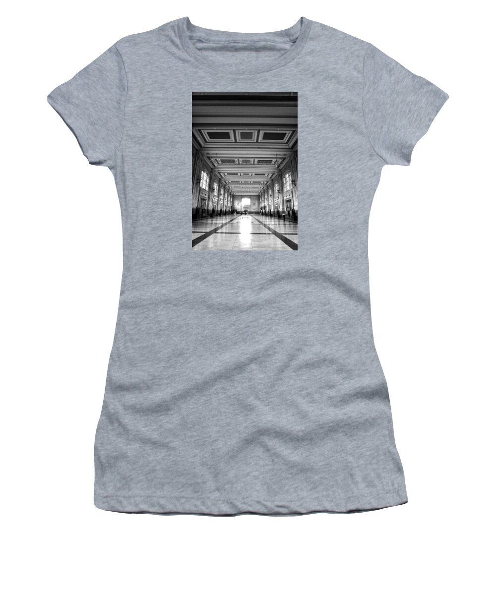Perspective Women's T-Shirt featuring the photograph Union Station Perspective by George Taylor
