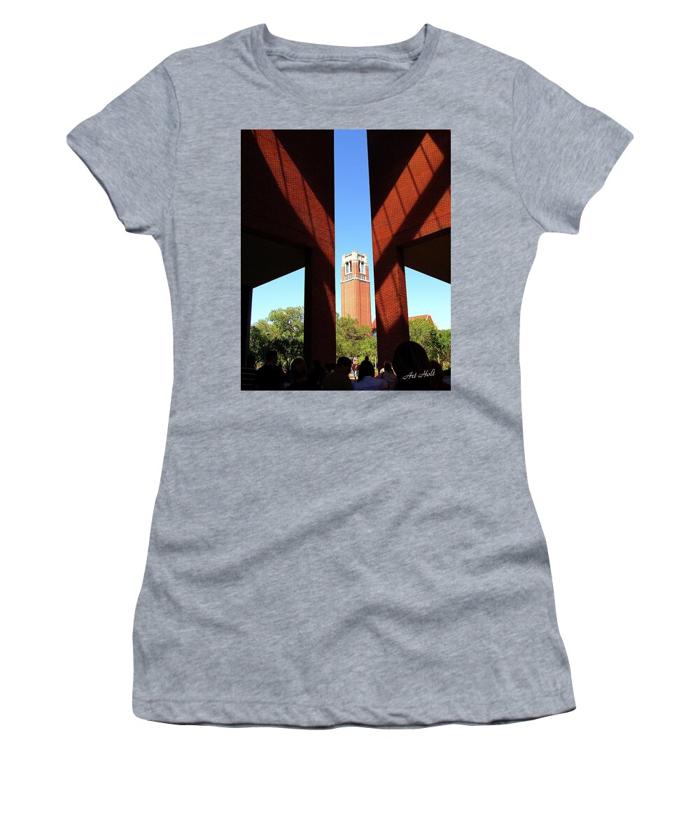 Architecture Women's T-Shirt featuring the photograph University of Florida campus tower by Arthur Holt