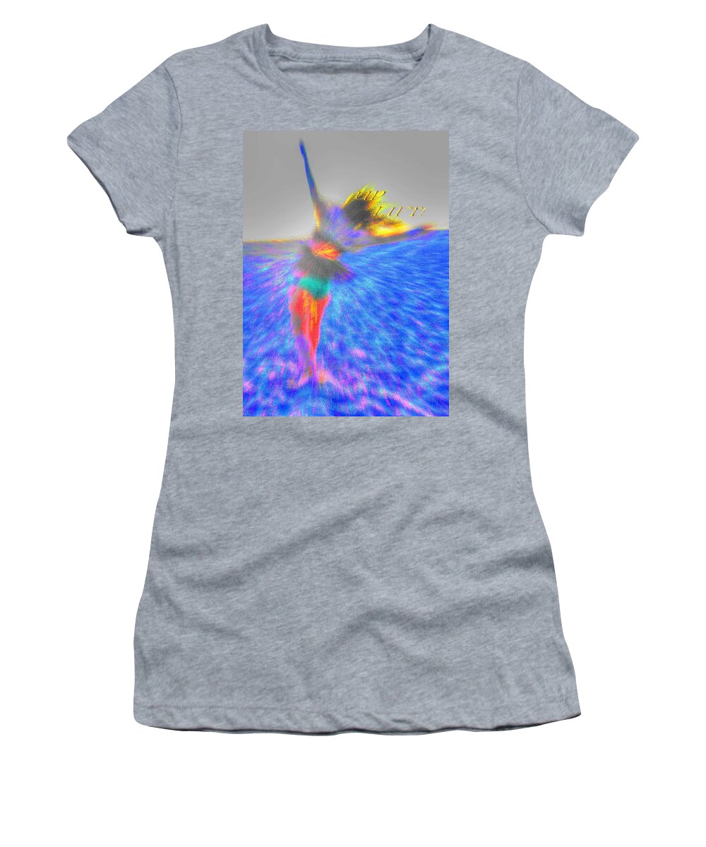 Abstract Photography Women's T-Shirt featuring the photograph Uplift by Richard Omura