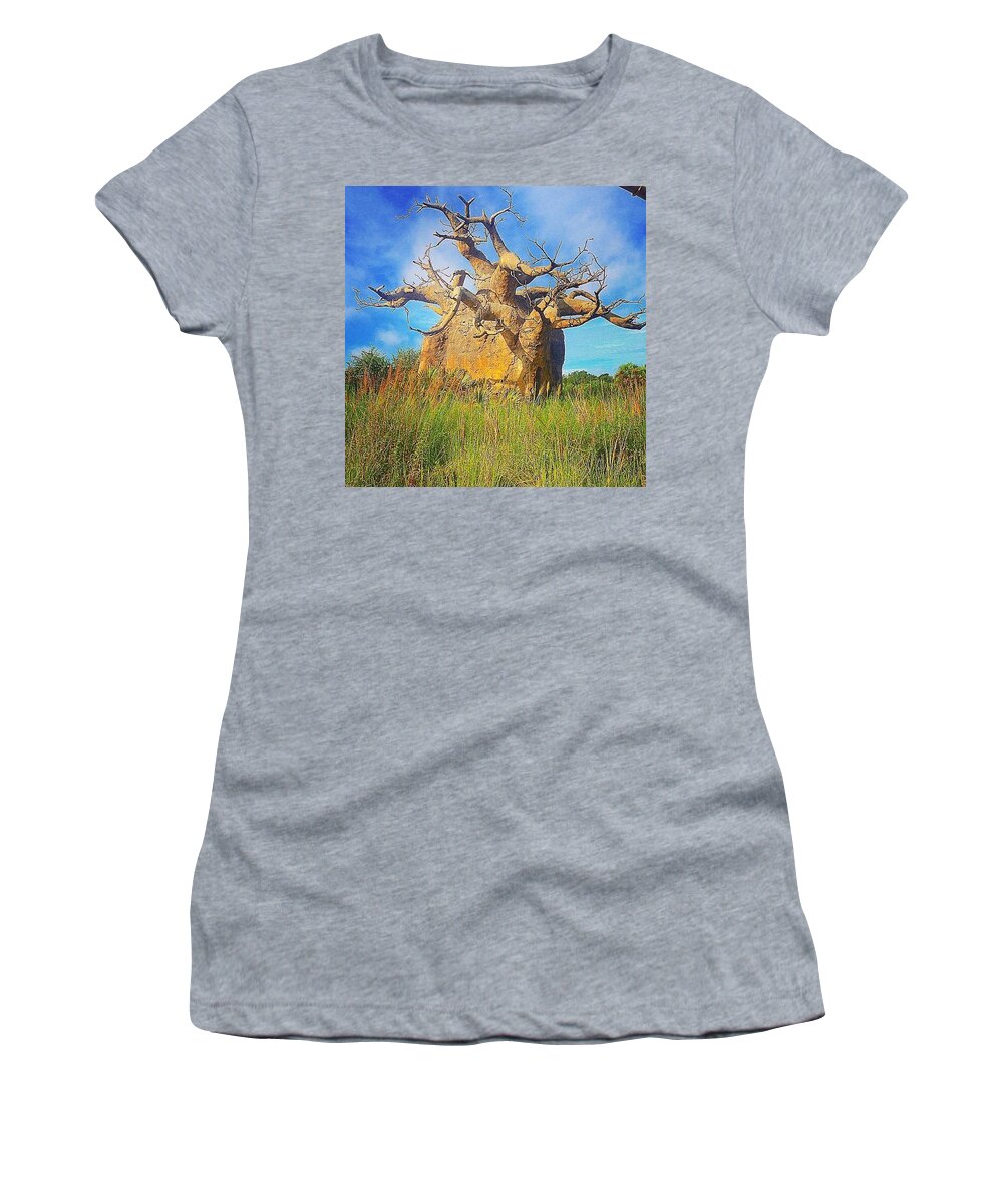 Tree Women's T-Shirt featuring the photograph Upside Down Tree by Kate Arsenault 