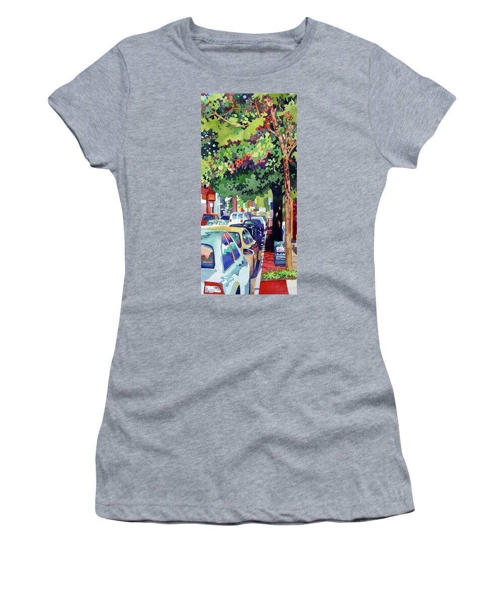 City Women's T-Shirt featuring the painting Urban Jungle by Mick Williams