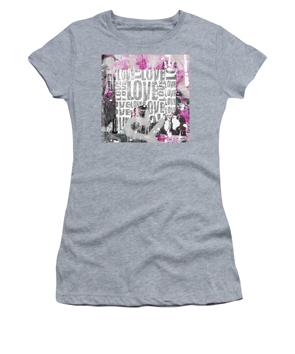Urban Women's T-Shirt featuring the photograph Urban Love by Roseanne Jones
