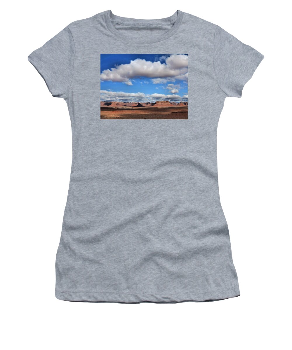 Valley Of The Gods Women's T-Shirt featuring the photograph Valley Of The Gods by Hazel Vaughn