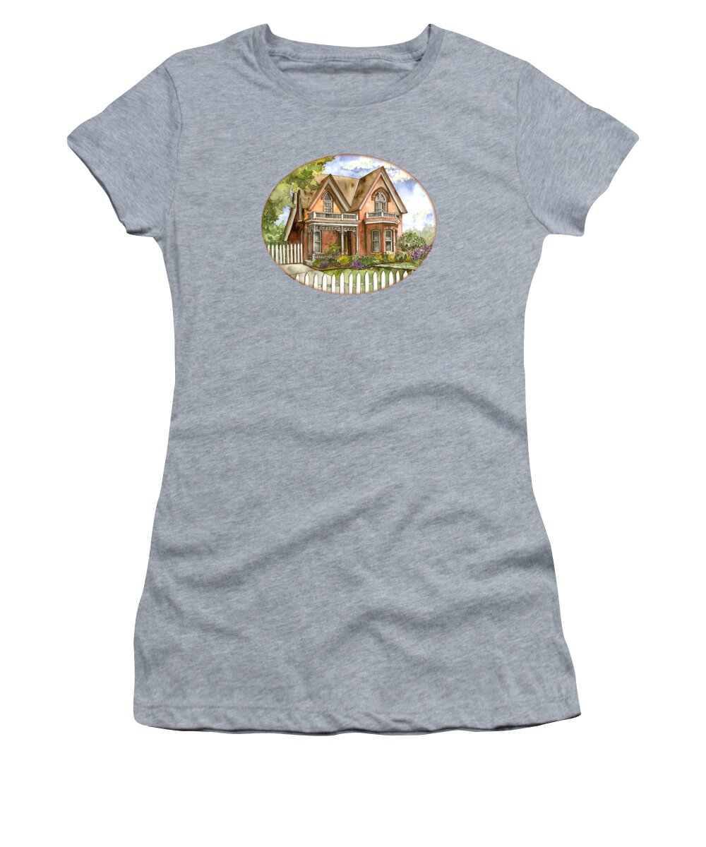 Victorian Women's T-Shirt featuring the painting Victorian Beauty by Shelley Wallace Ylst
