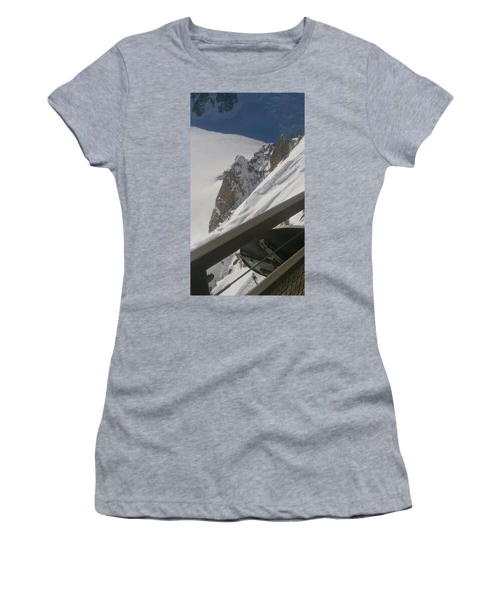 View Women's T-Shirt featuring the photograph View From The Top by Moshe Harboun