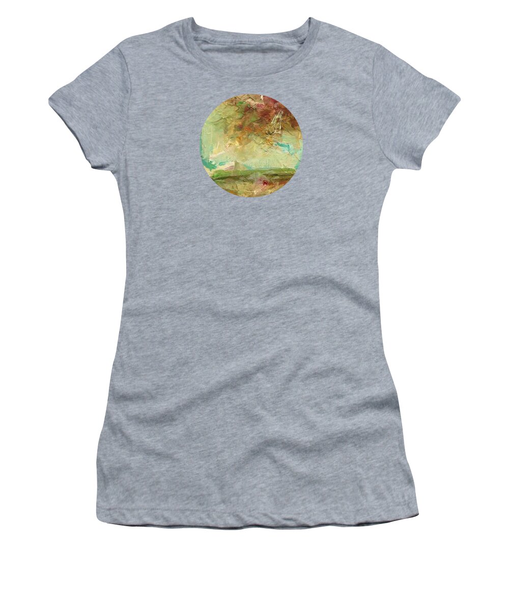 Landscape Women's T-Shirt featuring the painting Villa by Mary Wolf