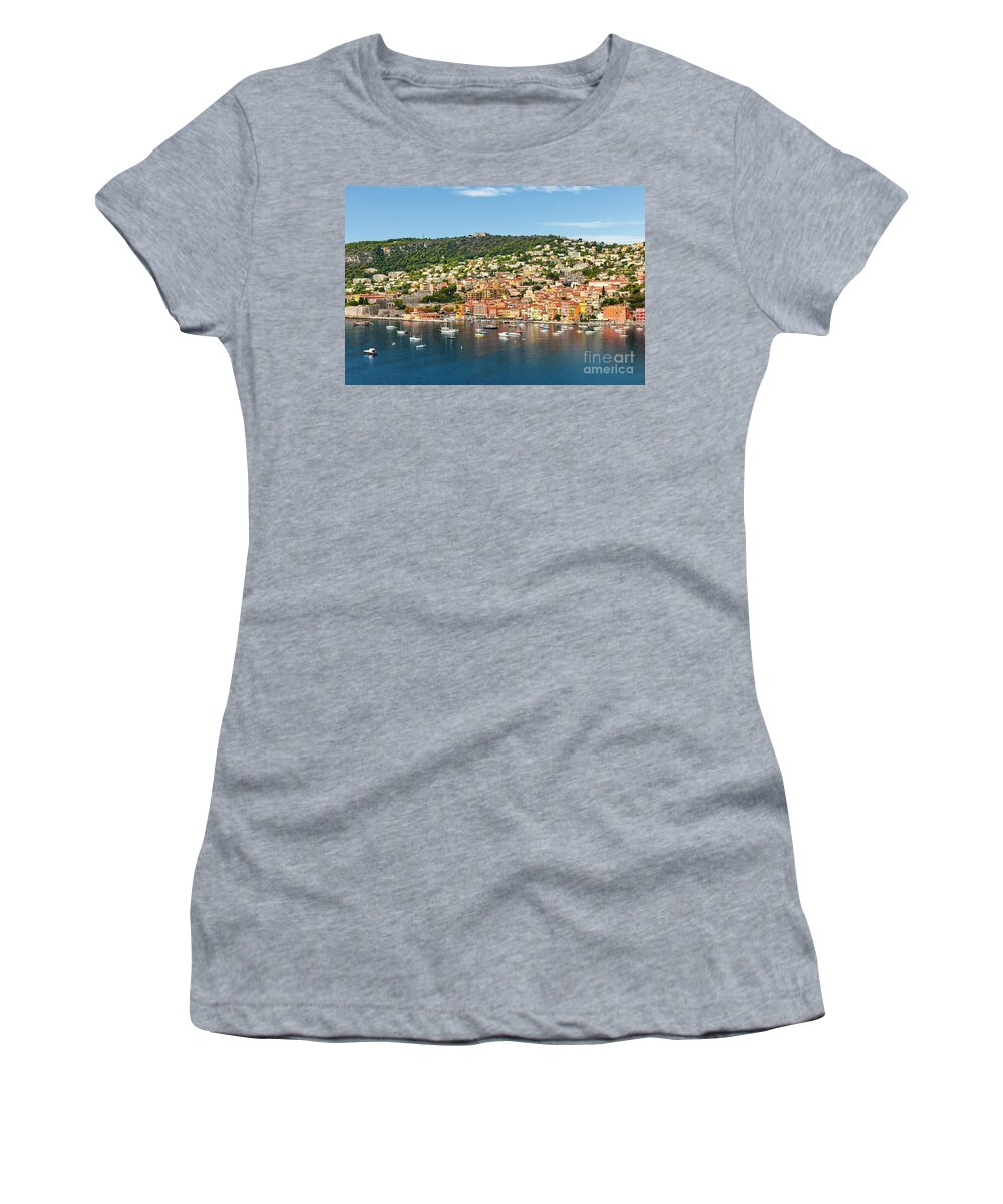 Villefranche-sur-mer Women's T-Shirt featuring the photograph Villefranche-sur-Mer by Elena Elisseeva