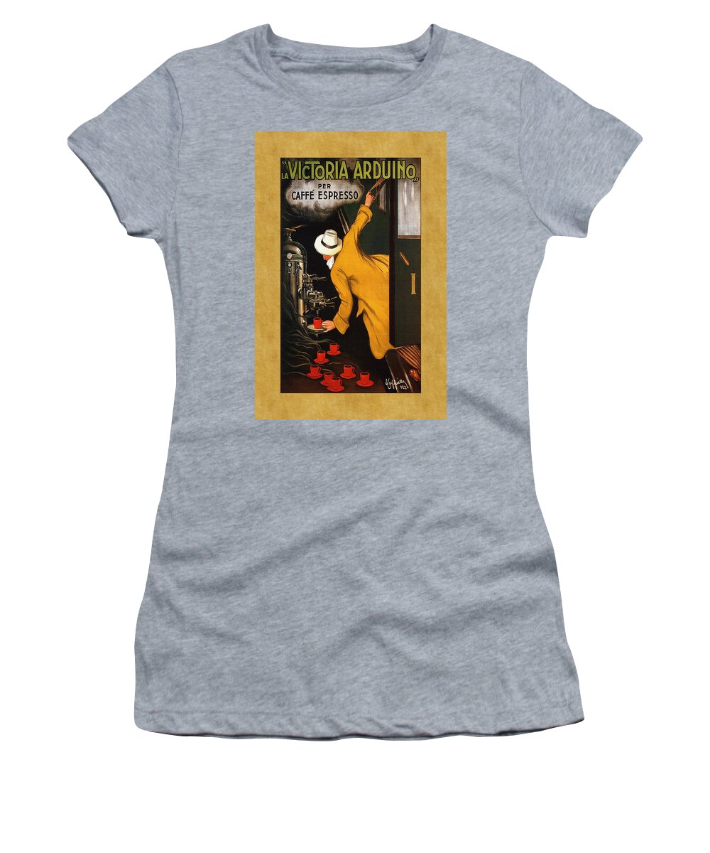 Machine Women's T-Shirt featuring the photograph Vintage Coffee Advertisement 1 by Andrew Fare