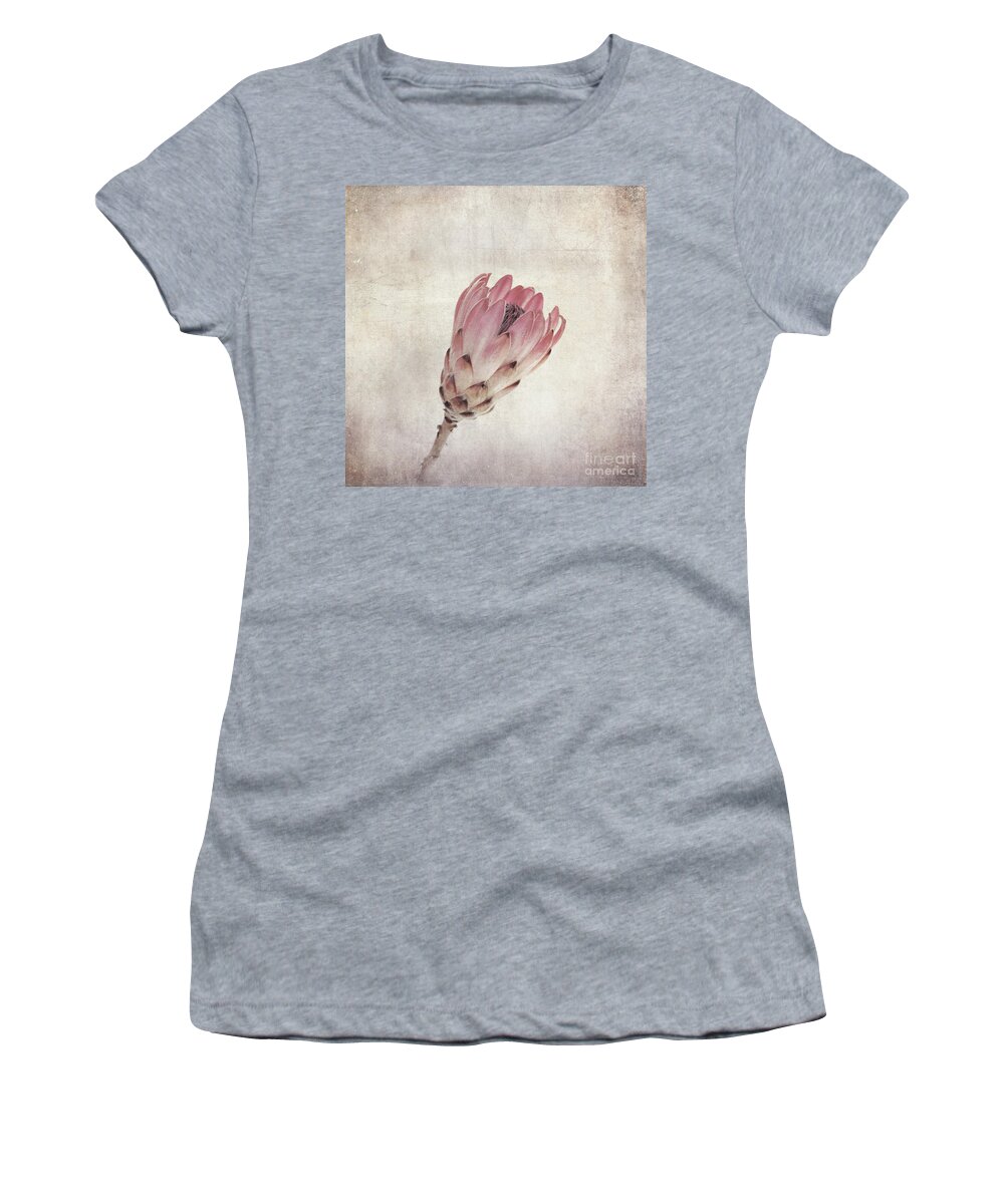 Protea Women's T-Shirt featuring the photograph Vintage protea flower by Jane Rix
