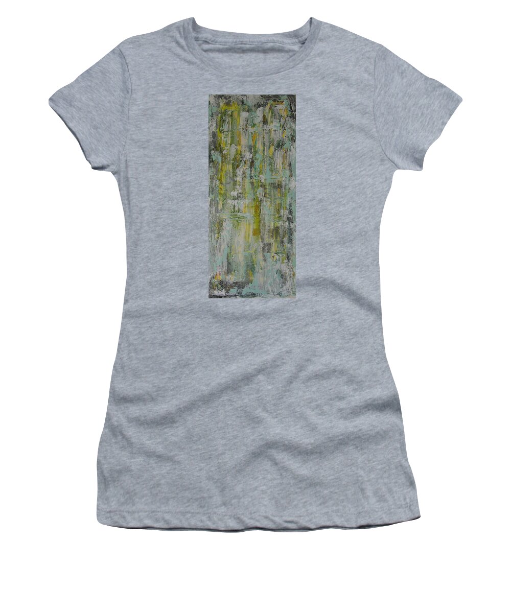 Abstract Painting Women's T-Shirt featuring the painting W21 - twice I by KUNST MIT HERZ Art with heart