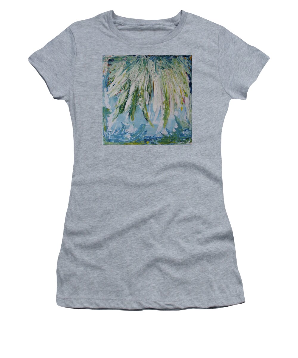 Abstract Painting Women's T-Shirt featuring the painting W25 - foru I by KUNST MIT HERZ Art with heart