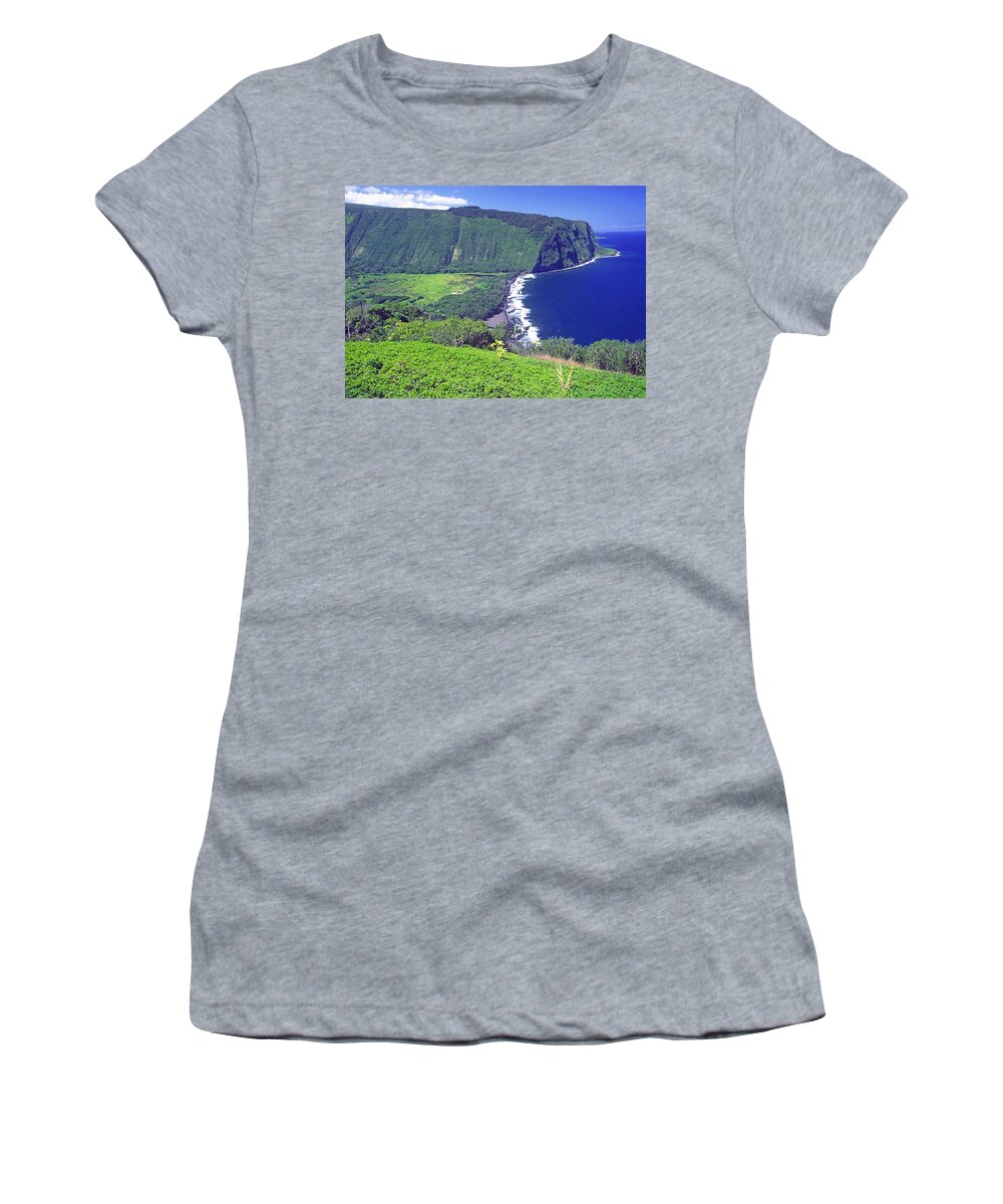 Hawaii Women's T-Shirt featuring the photograph Waipio Valley, Big Island, Hawaii by Gary Corbett