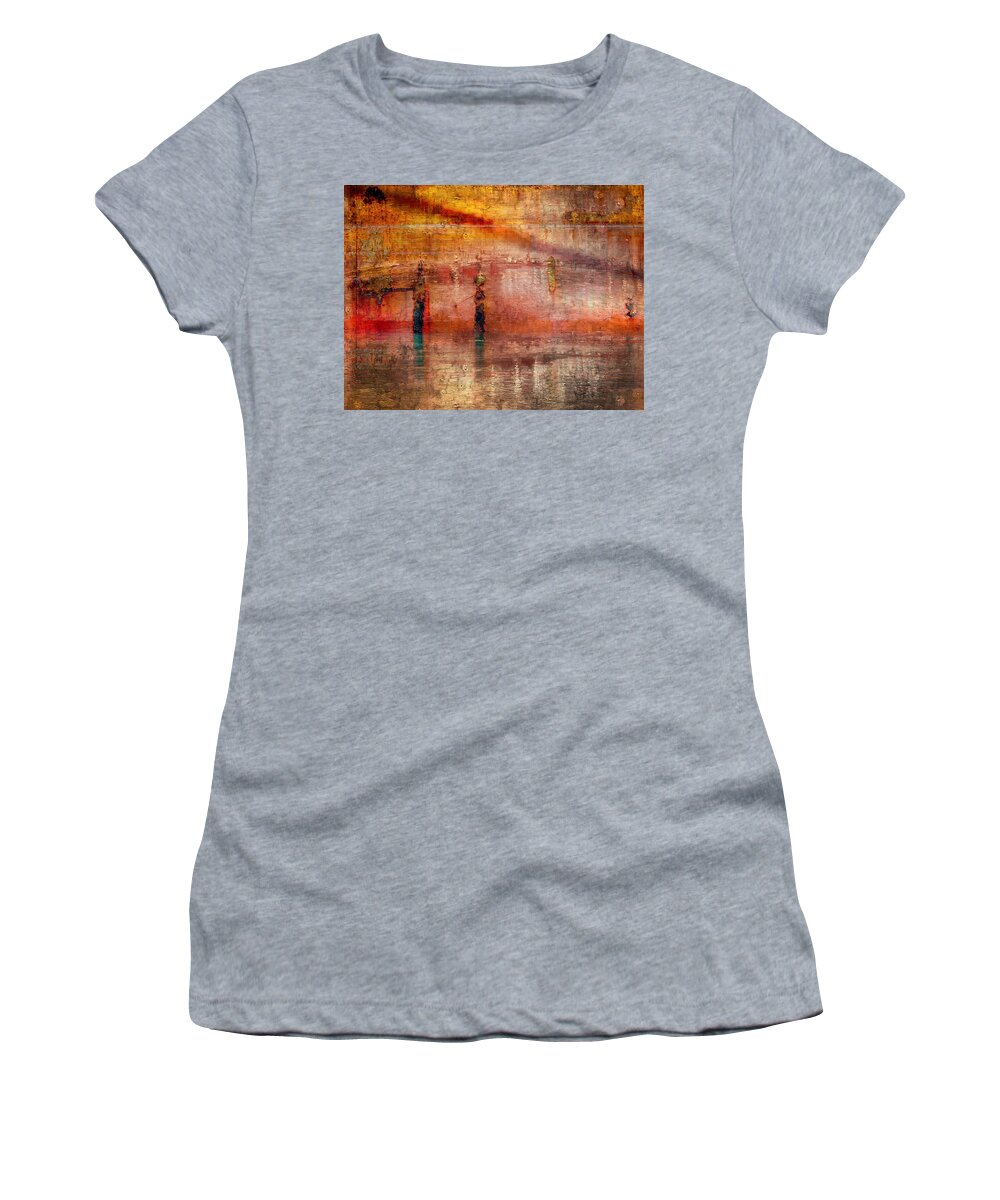 Abstract Women's T-Shirt featuring the photograph Waiting by Marcia Lee Jones