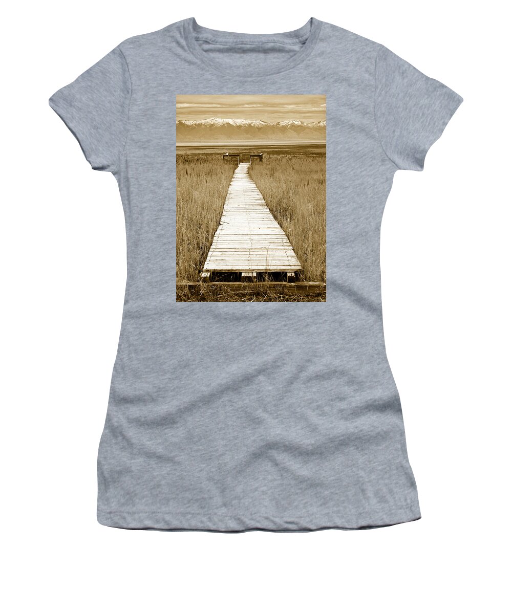 Walk Women's T-Shirt featuring the photograph Walk With Me 1 by Marilyn Hunt