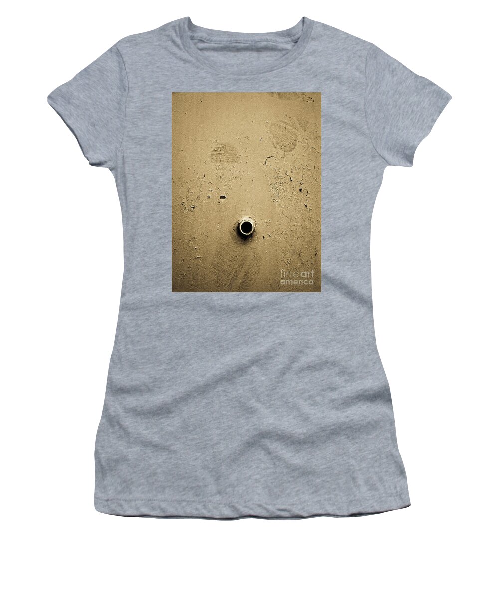 Abstract Women's T-Shirt featuring the photograph Wall Wall Wall by Fei A