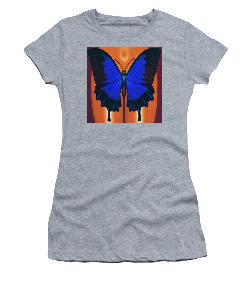  Women's T-Shirt featuring the painting Wandering Dream 2 by Paxton Mobley