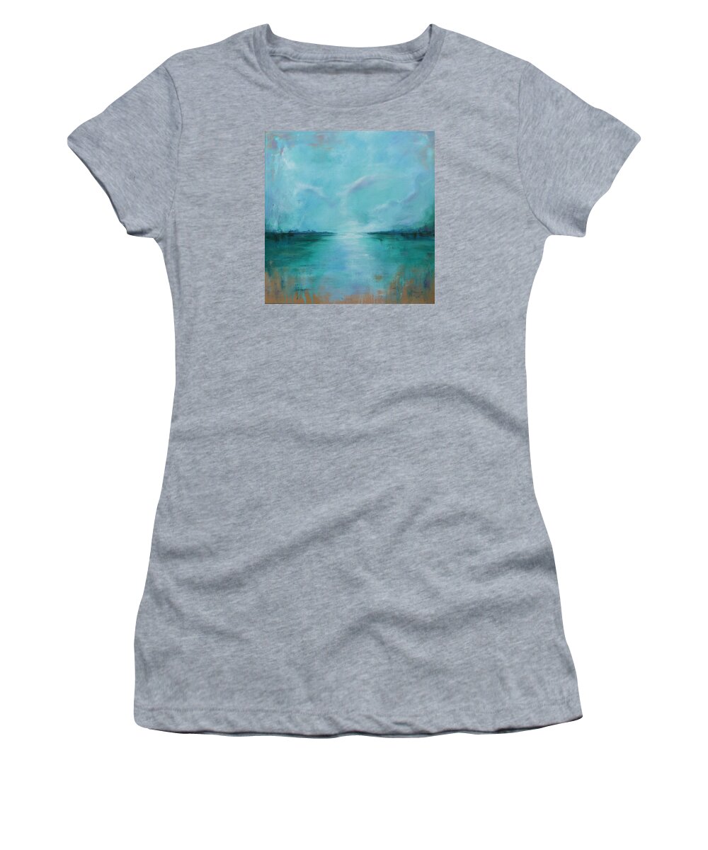 Landscape Women's T-Shirt featuring the painting Wandering by Joanne Grant