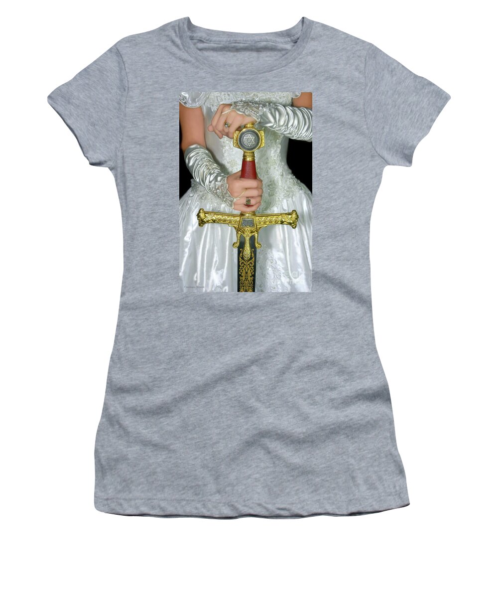 Bride Of Christ Women's T-Shirt featuring the photograph Warrior Bride by Constance Woods