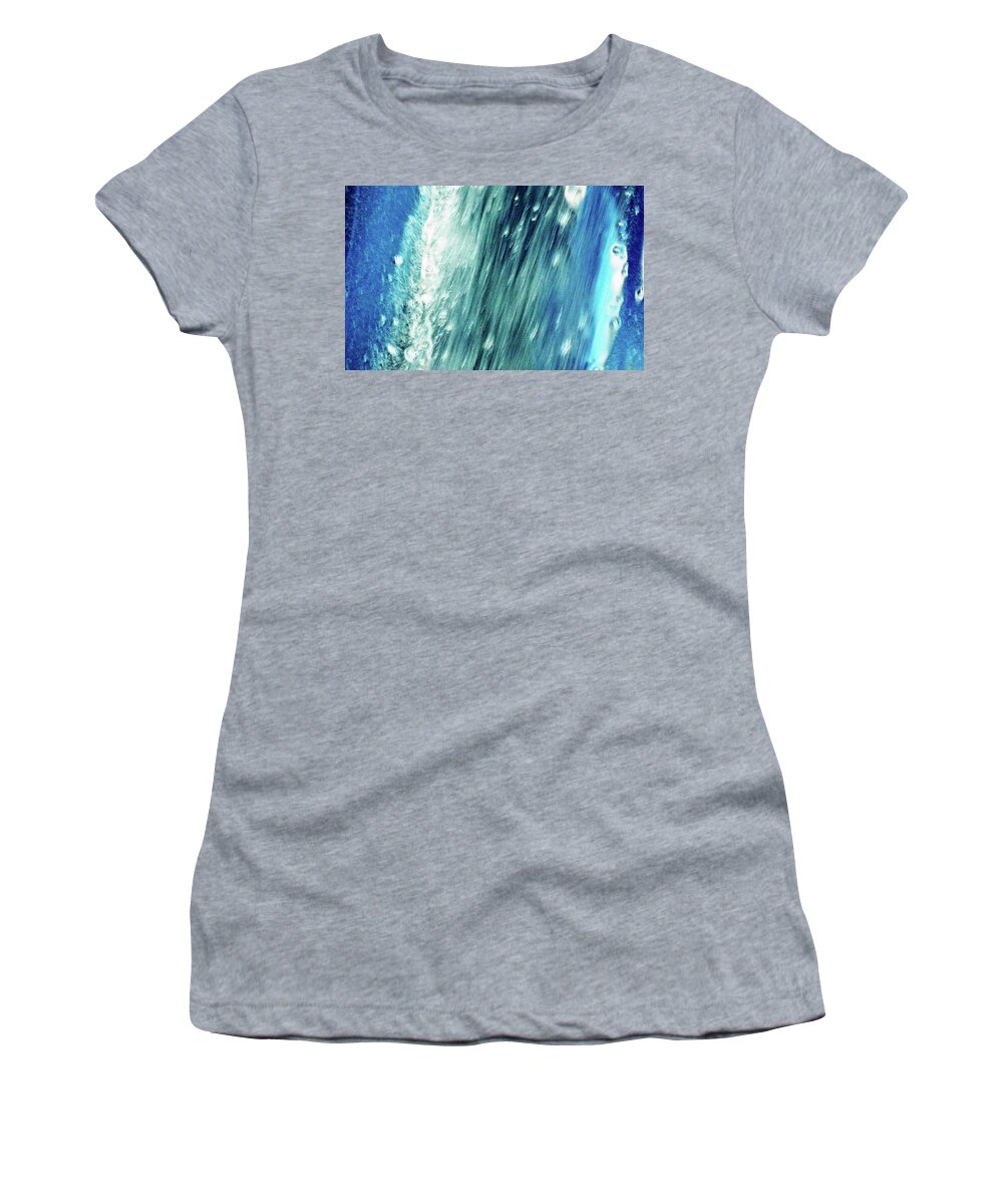 Abstract Women's T-Shirt featuring the photograph Washed Away by Trina R Sellers