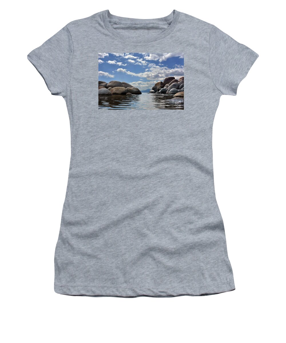 Water Women's T-Shirt featuring the photograph Water Level by Dan Holm