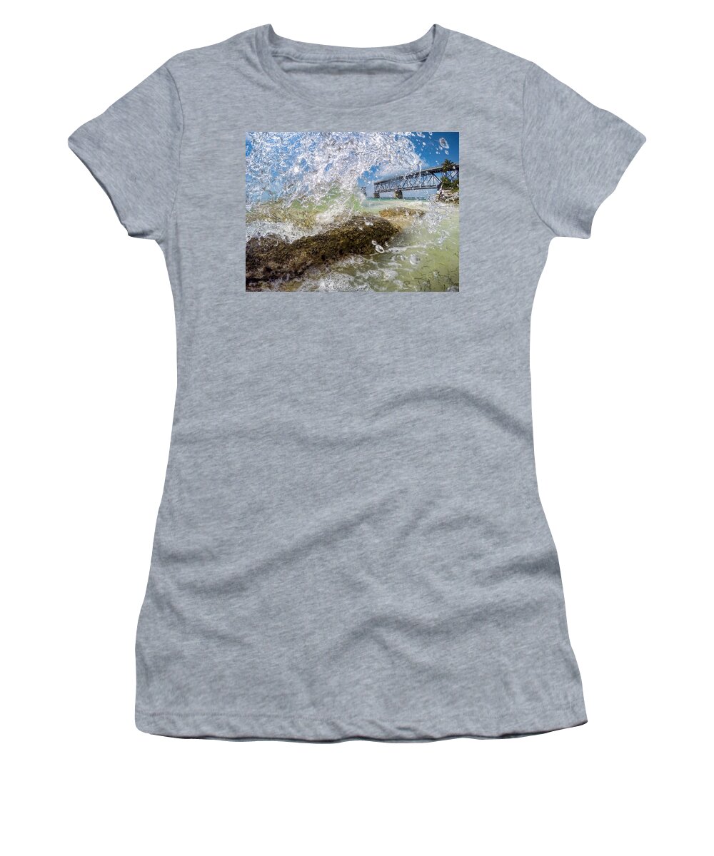 Water Women's T-Shirt featuring the photograph Water Under The Bridge by David Hart