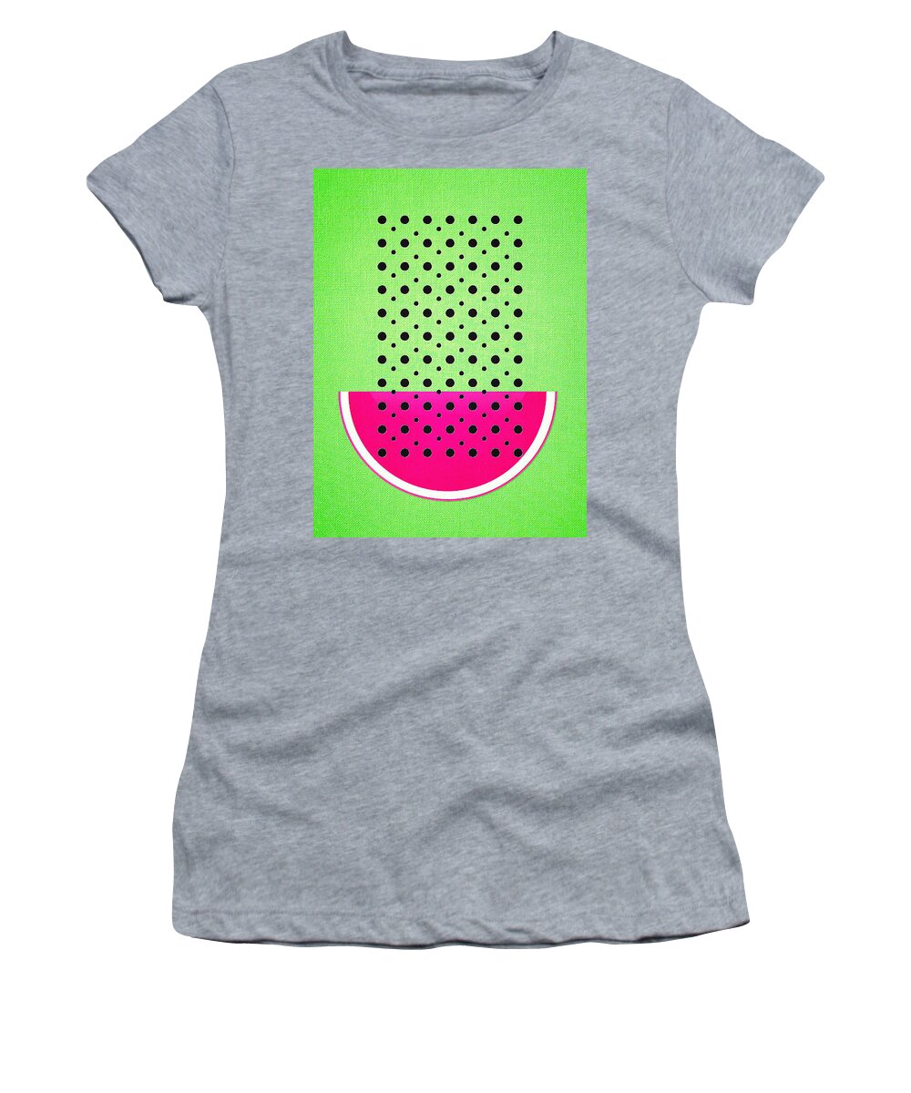 Watermelon Women's T-Shirt featuring the digital art Watermelon by Binka Kirova