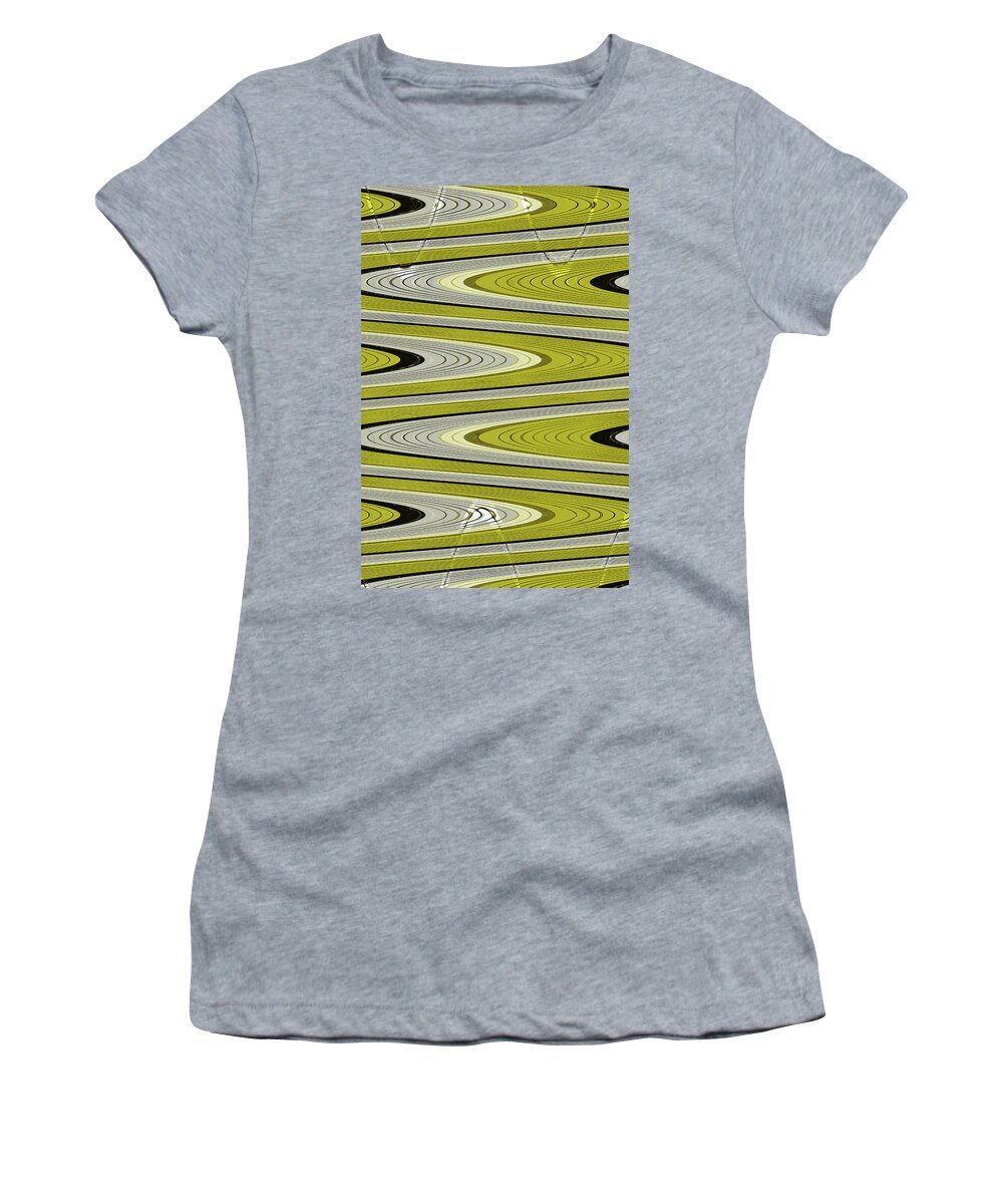 Wave Abstract Women's T-Shirt featuring the digital art Wave Abstract by Tom Janca