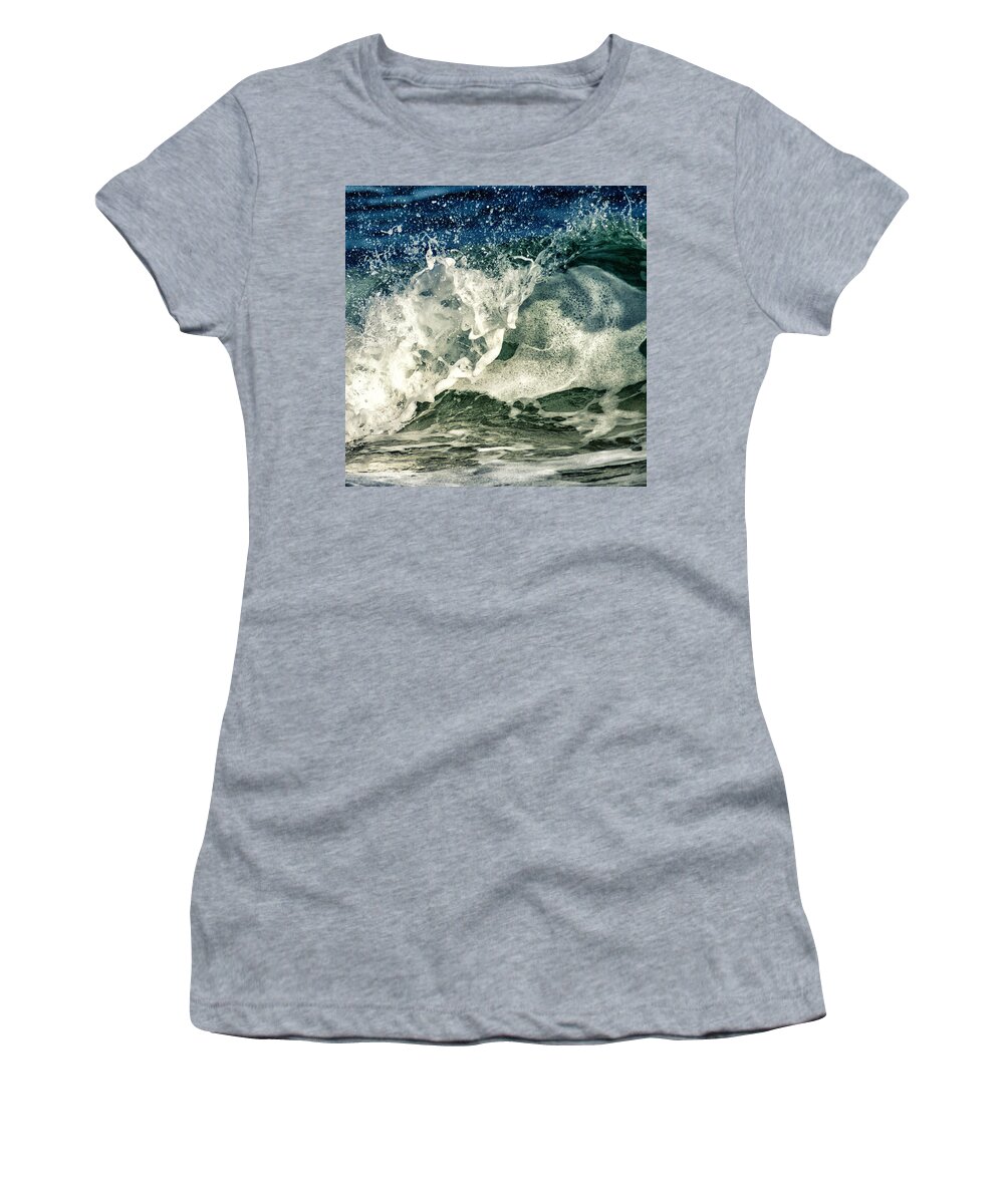 Water Women's T-Shirt featuring the photograph Wave1 by Stelios Kleanthous