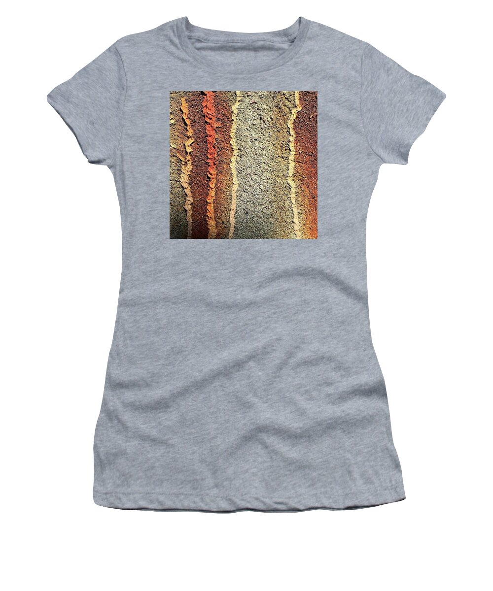 Urban Women's T-Shirt featuring the photograph Weeping Rust. #rust #abstract #urban by Ginger Oppenheimer