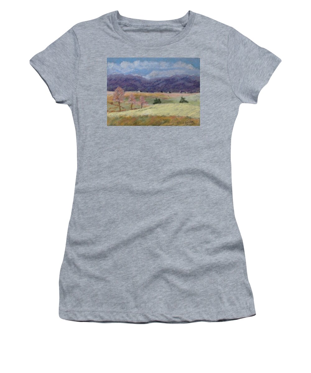 Landscape Women's T-Shirt featuring the pastel West Virginia Landscape       by Pat Snook