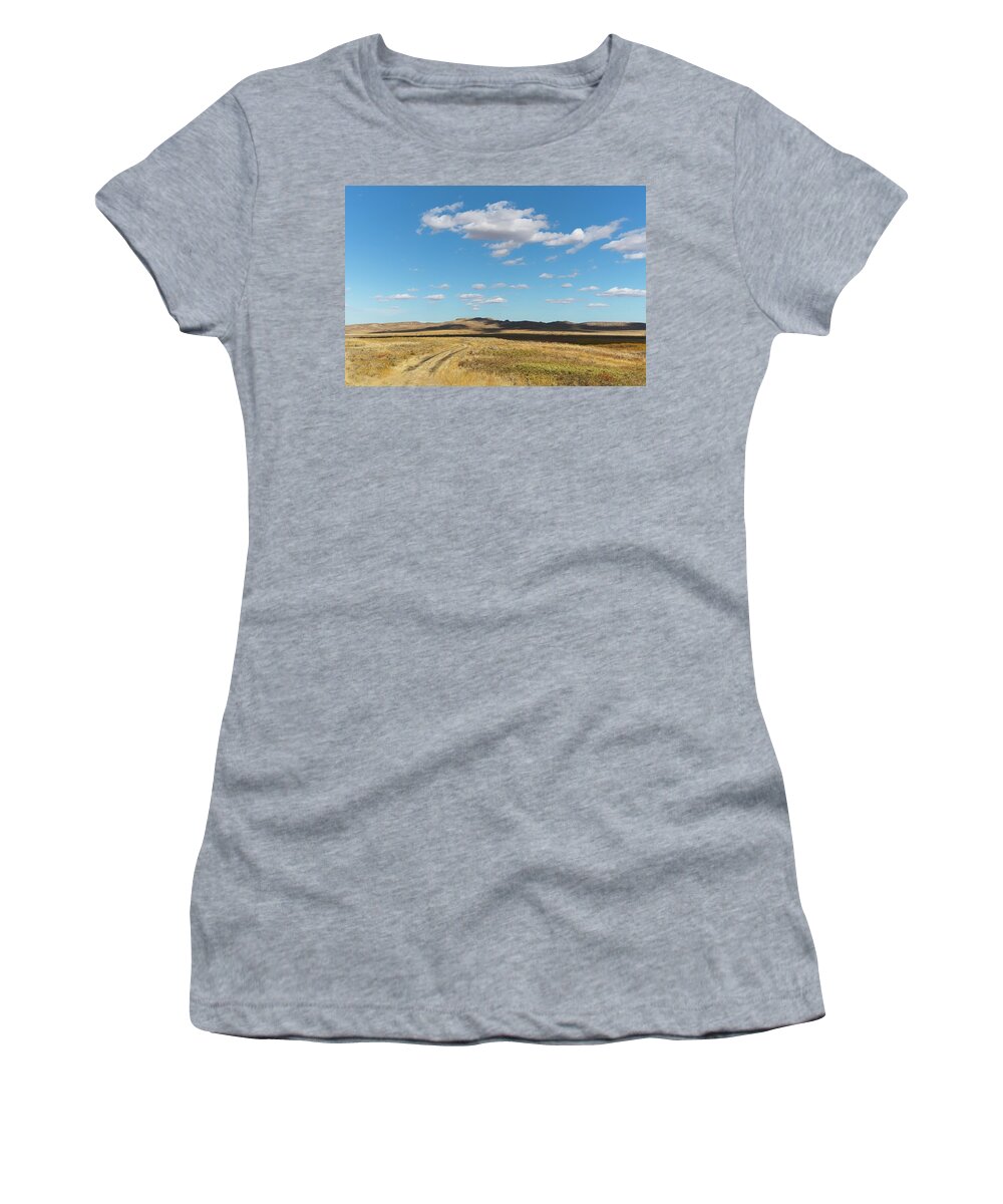 Canada Women's T-Shirt featuring the photograph What Was Once A Road by Allan Van Gasbeck