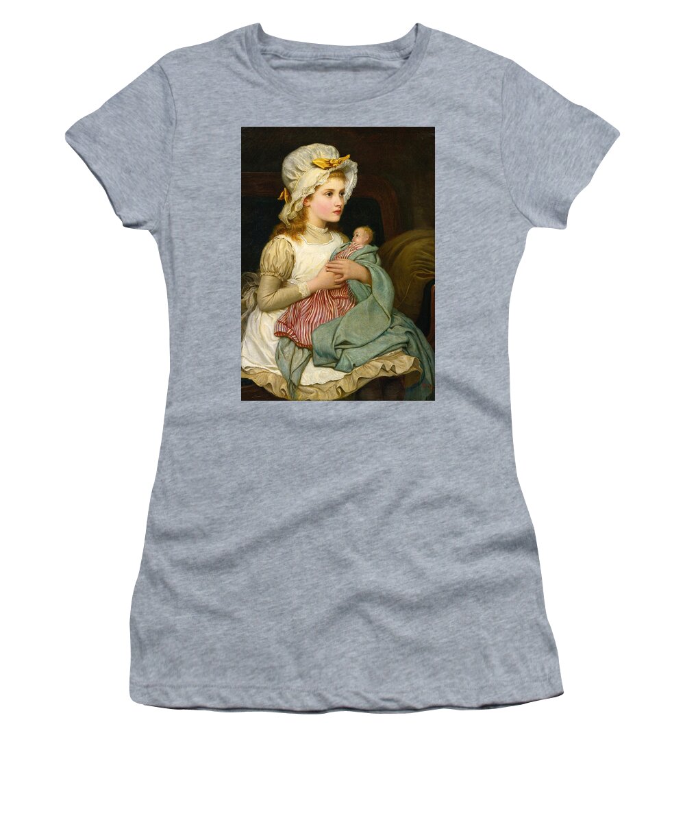 Kate Perugini Women's T-Shirt featuring the painting What will tomorrow be? by Kate Perugini