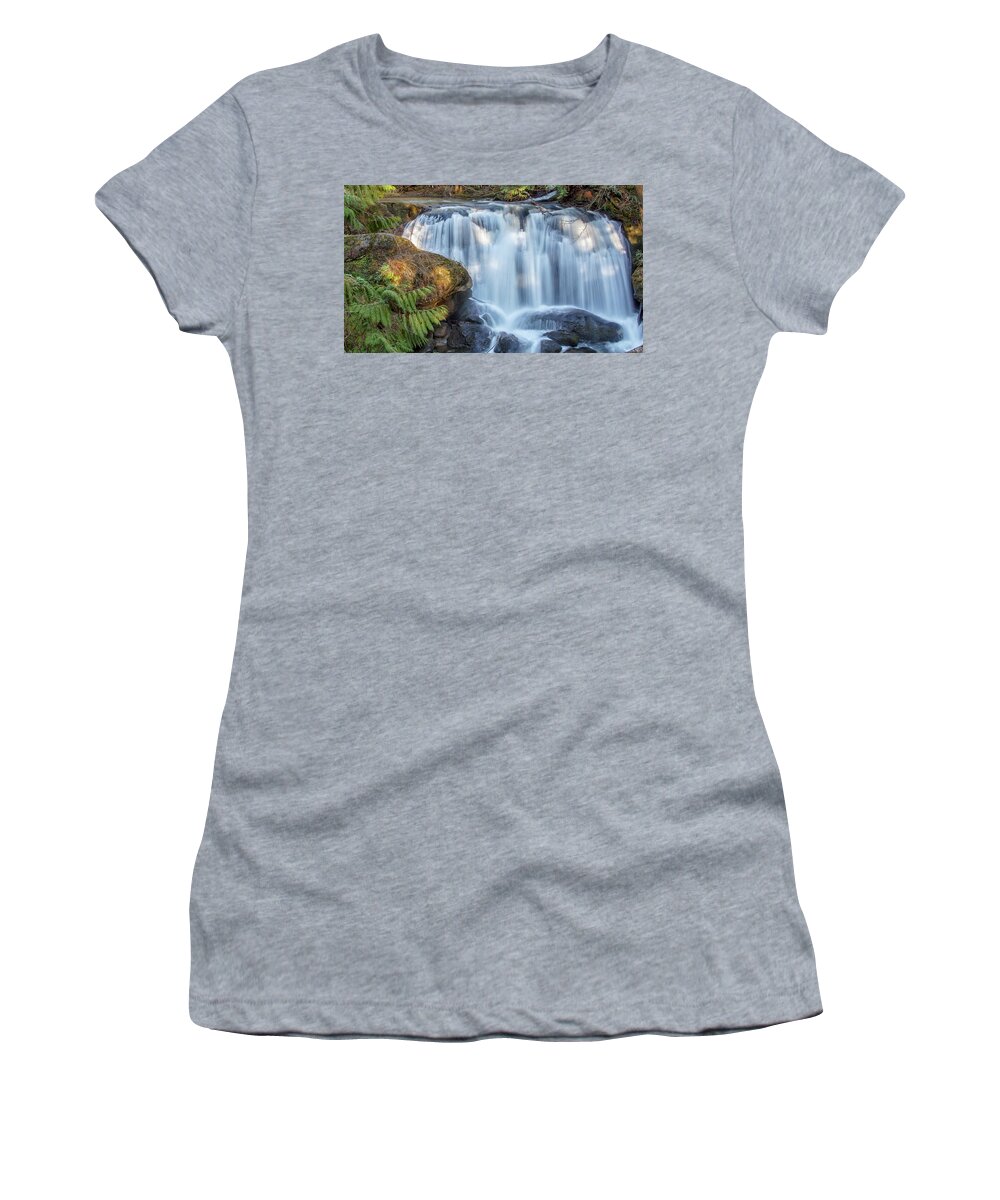 Whatcom Falls Women's T-Shirt featuring the photograph Whatcome Falls by Tony Locke