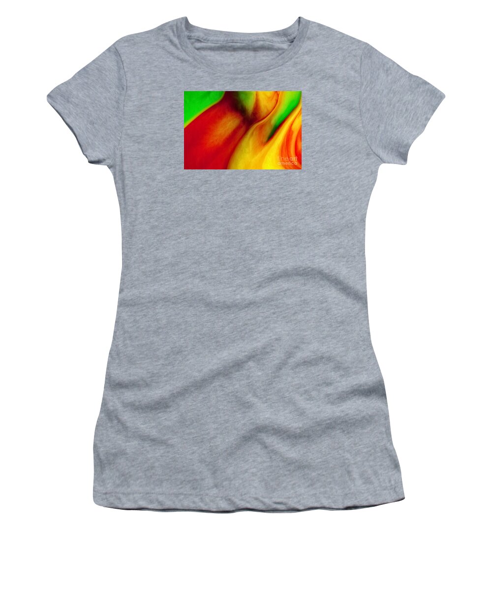 Abstract Women's T-Shirt featuring the photograph Where Time Stands Still by Patti Schulze