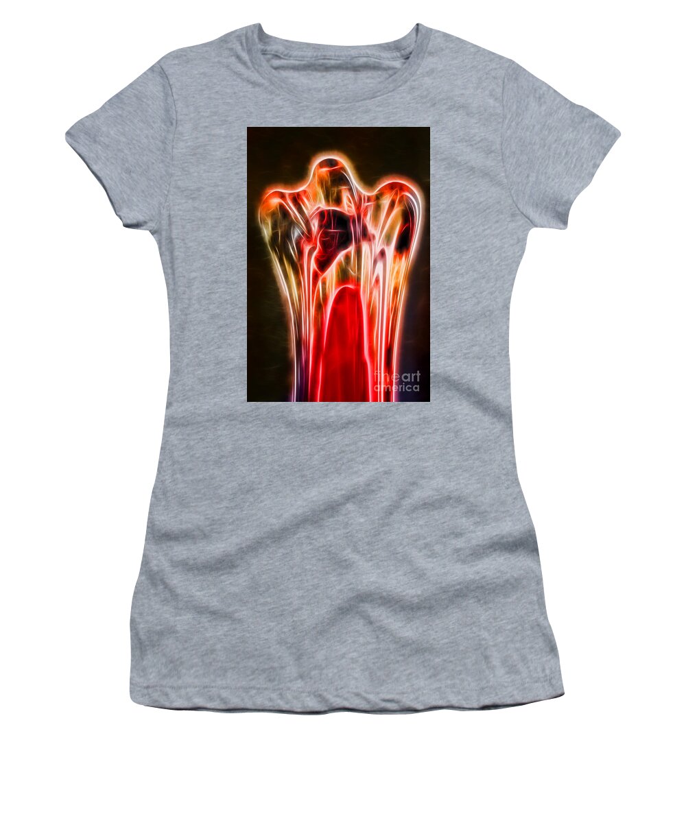 Whispering Angel Women's T-Shirt featuring the digital art Whispering Angel by Mariola Bitner