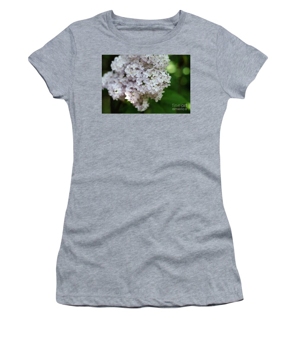Lilac Women's T-Shirt featuring the photograph White Lilacs by Laurel Best