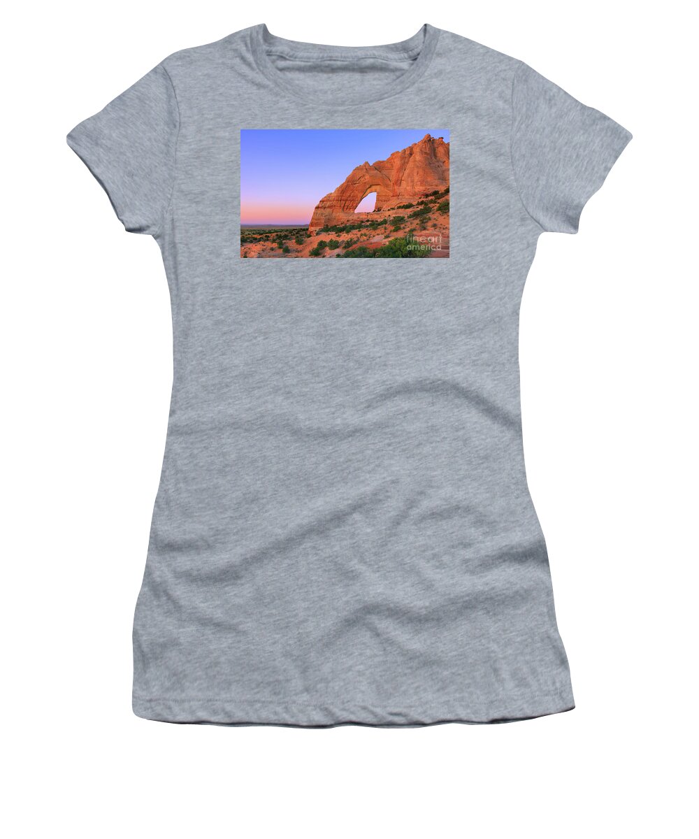 Color Women's T-Shirt featuring the photograph White Mesa Arch by Henk Meijer Photography
