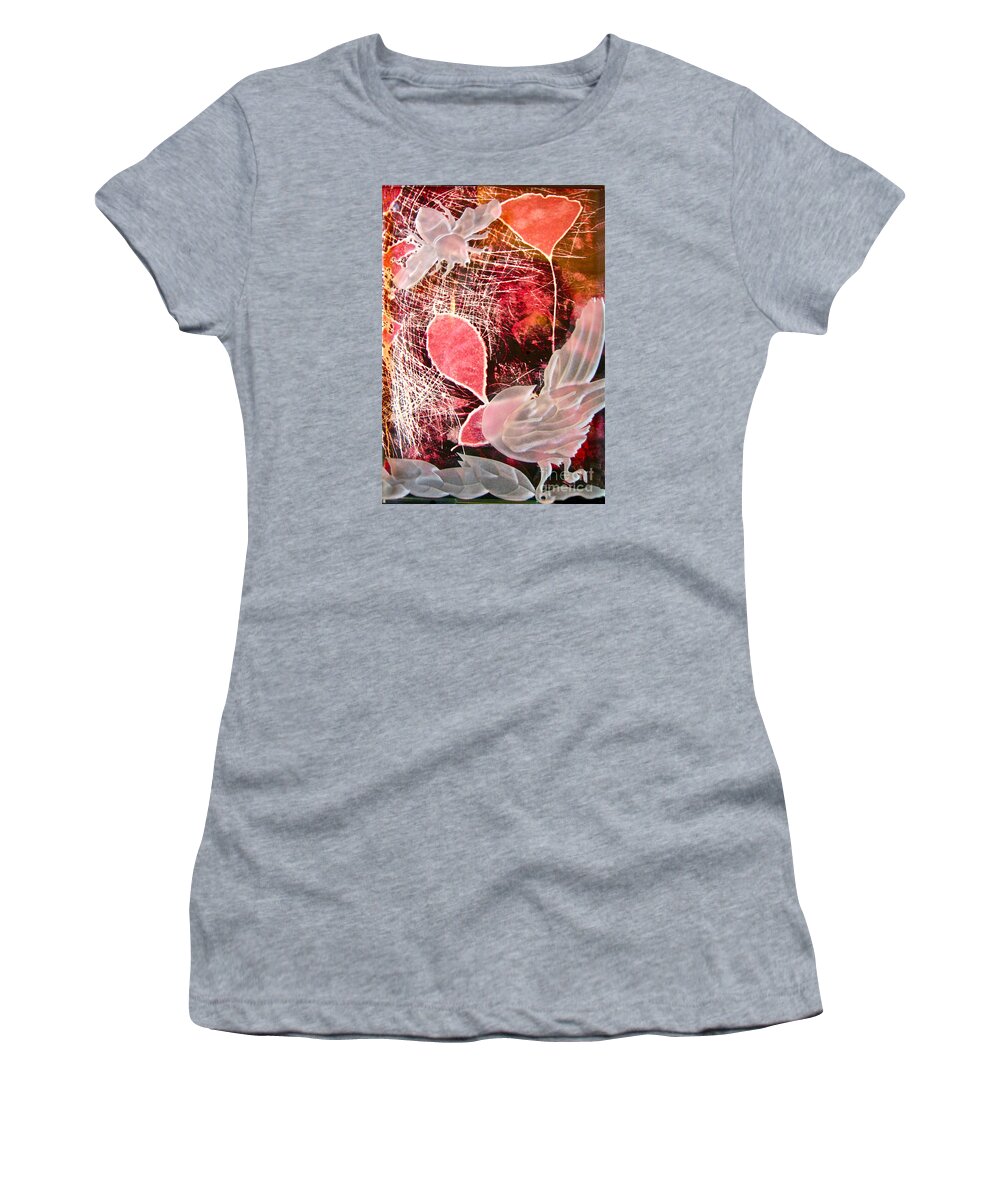 Red Women's T-Shirt featuring the photograph Why? by Alone Larsen