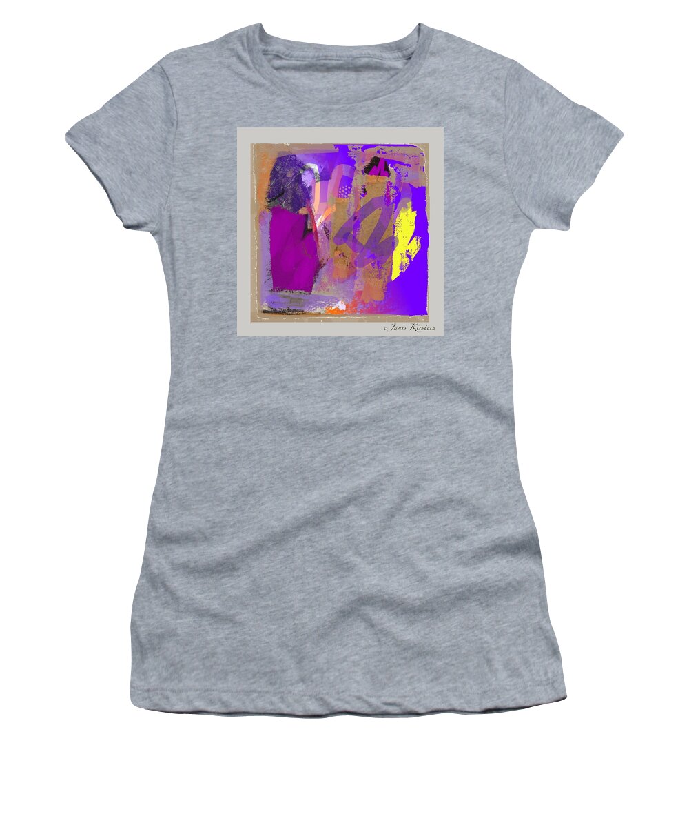 Mixed Media Women's T-Shirt featuring the mixed media Wild and Wicked 8 by Janis Kirstein